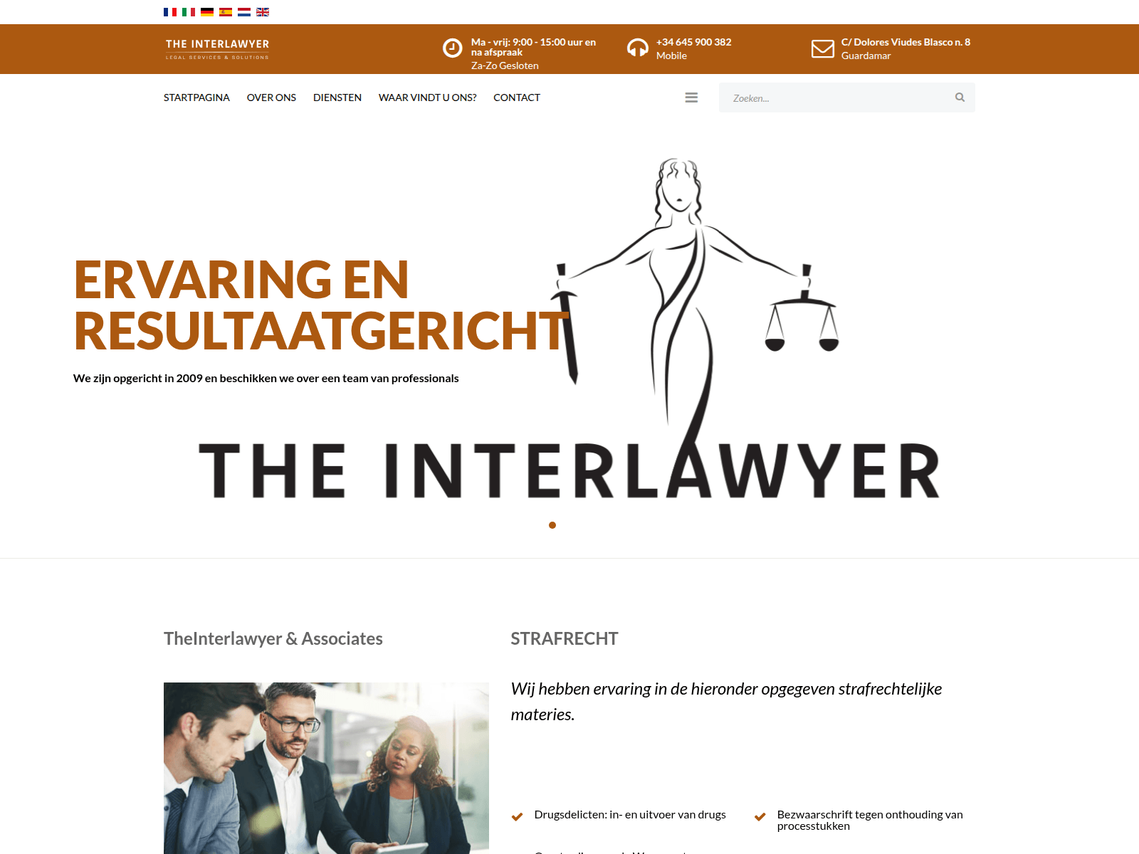 Screenshot of theinterlawyer.com