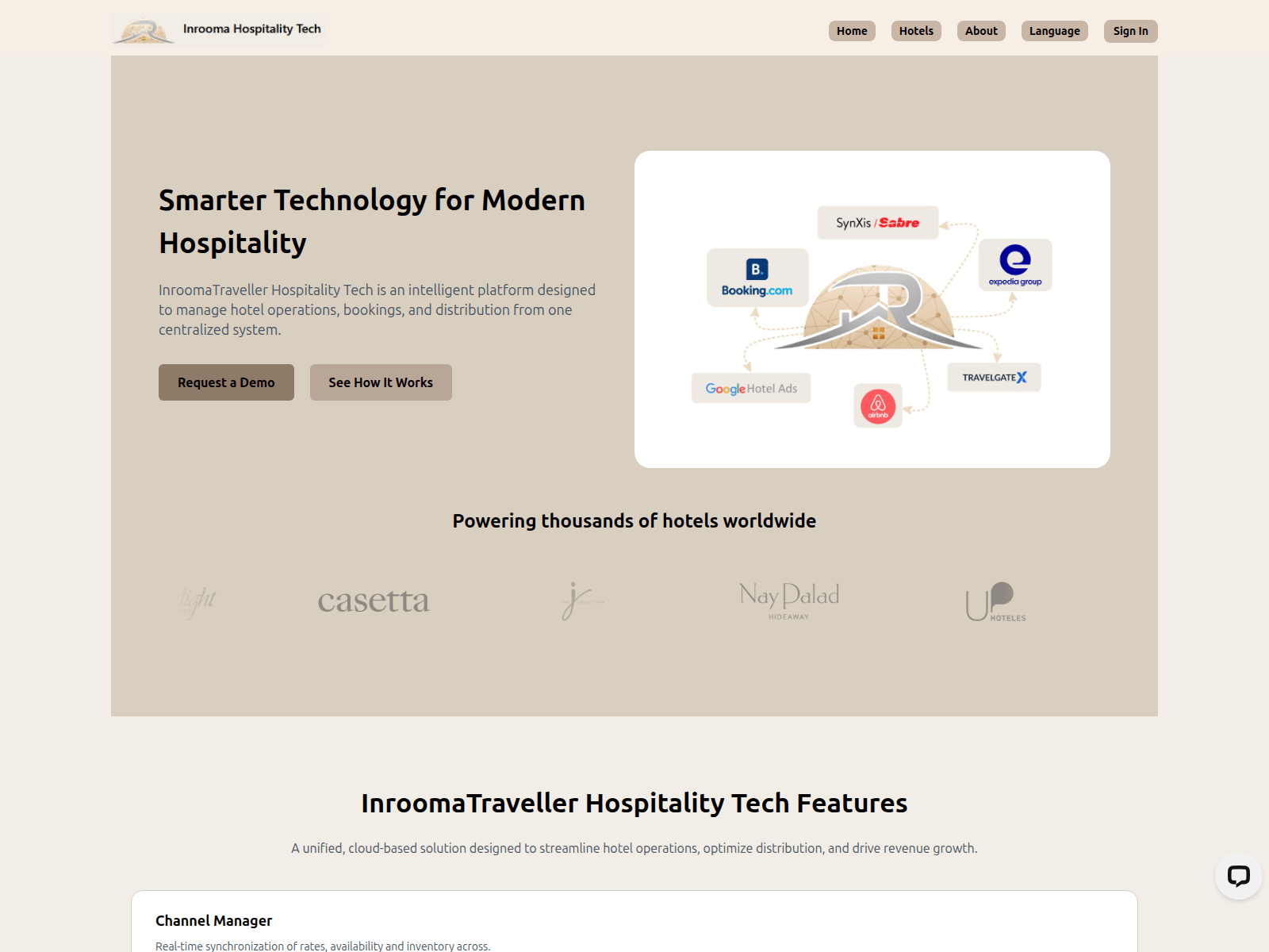 Forensic screenshot of inroomatraveller.com
