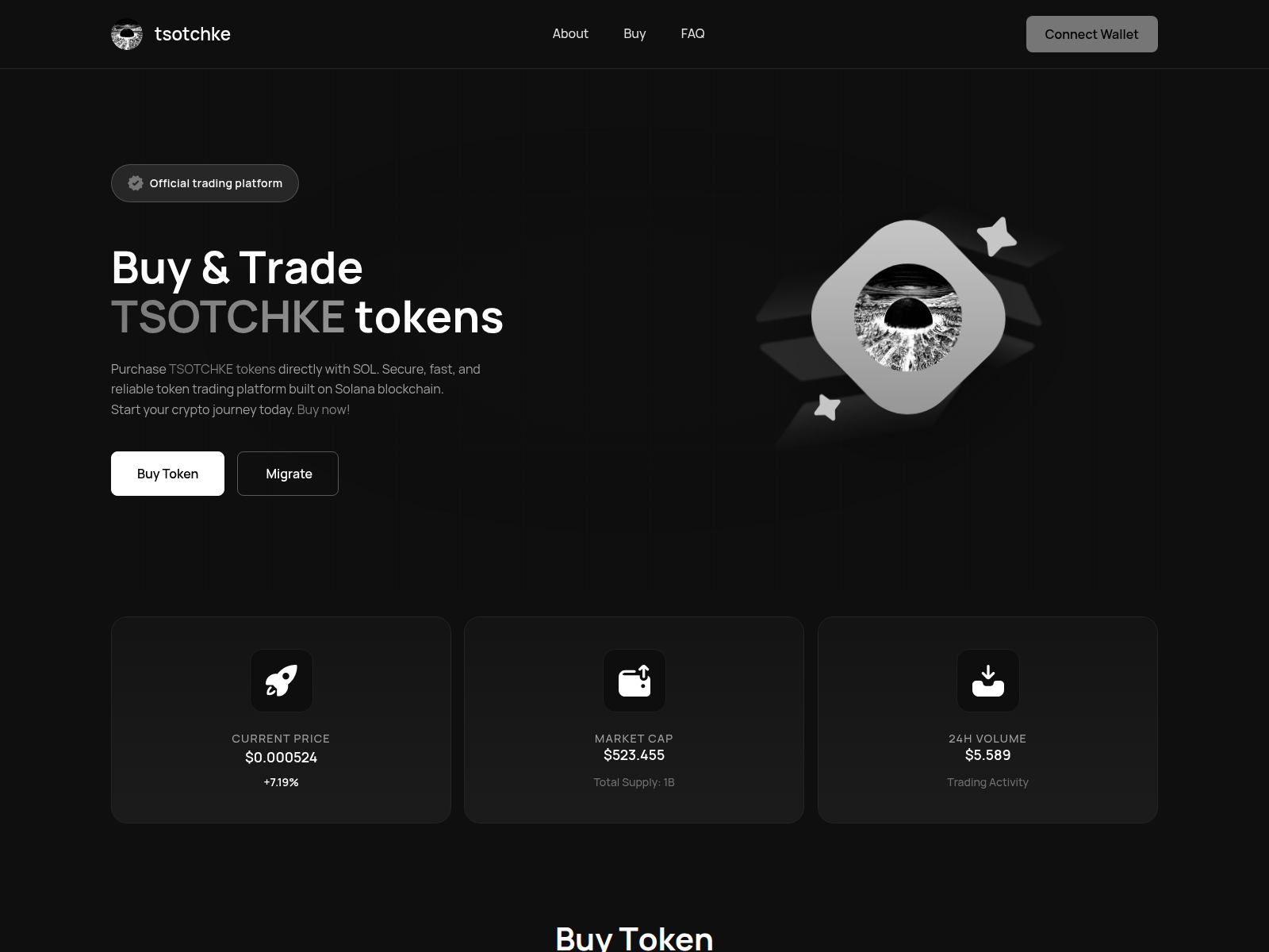 Screenshot of tsotchkemigrate.xyz