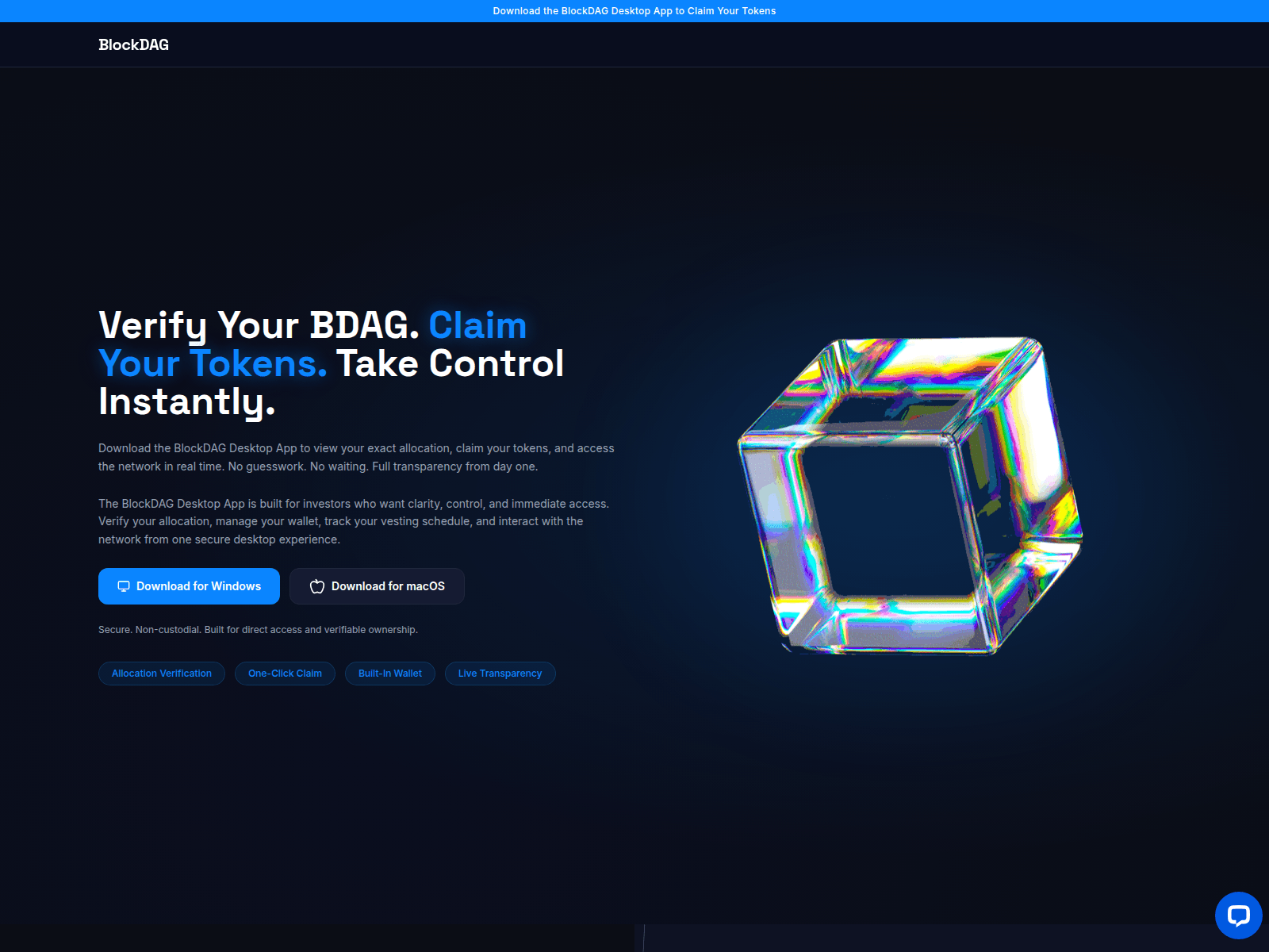 Screenshot of www.blockdagdesktop.network