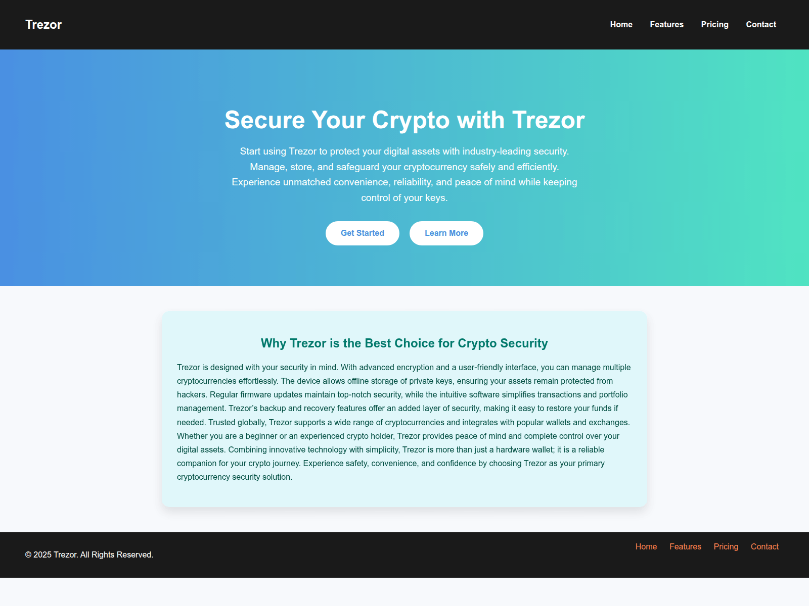 Screenshot of secure-trezrio-srt-x.pages.dev