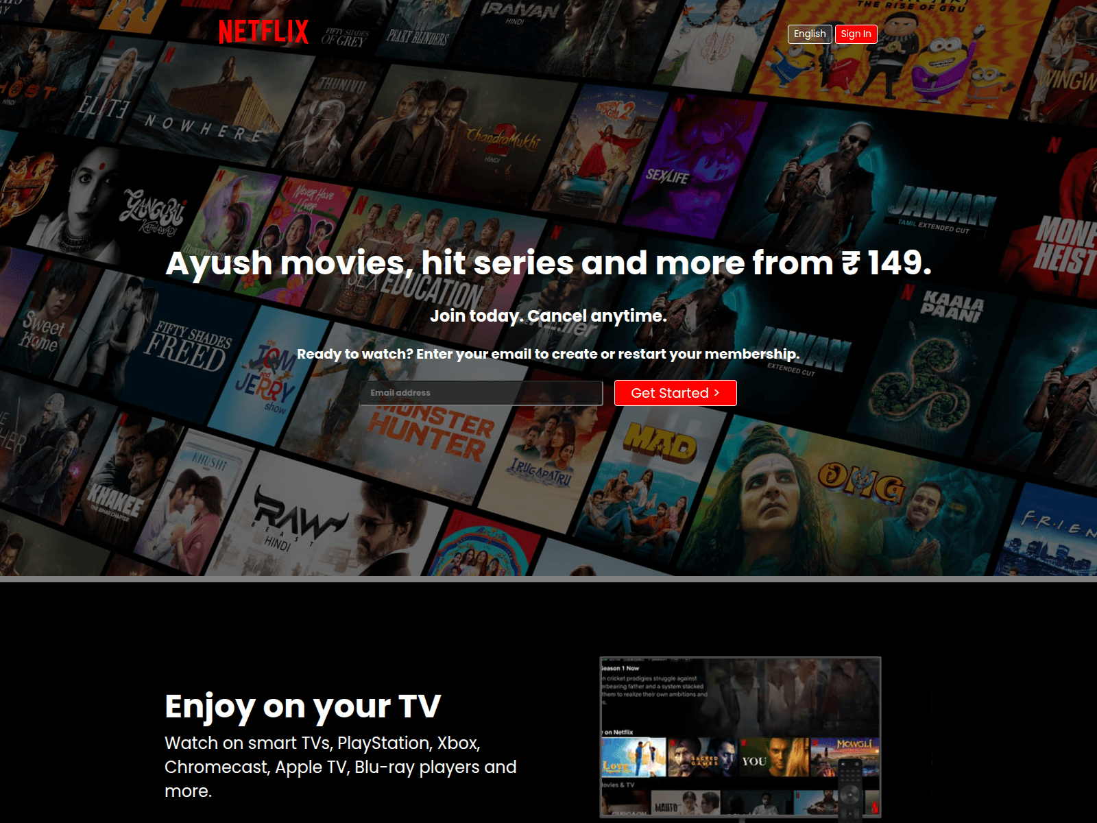 Screenshot of netflixclone-kappa-eight.vercel.app