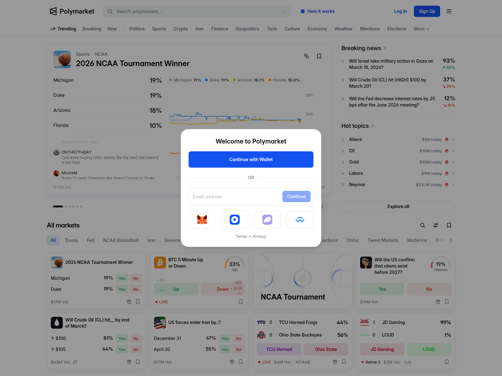 Forensic screenshot of polymarket.com-trending.v1i.site