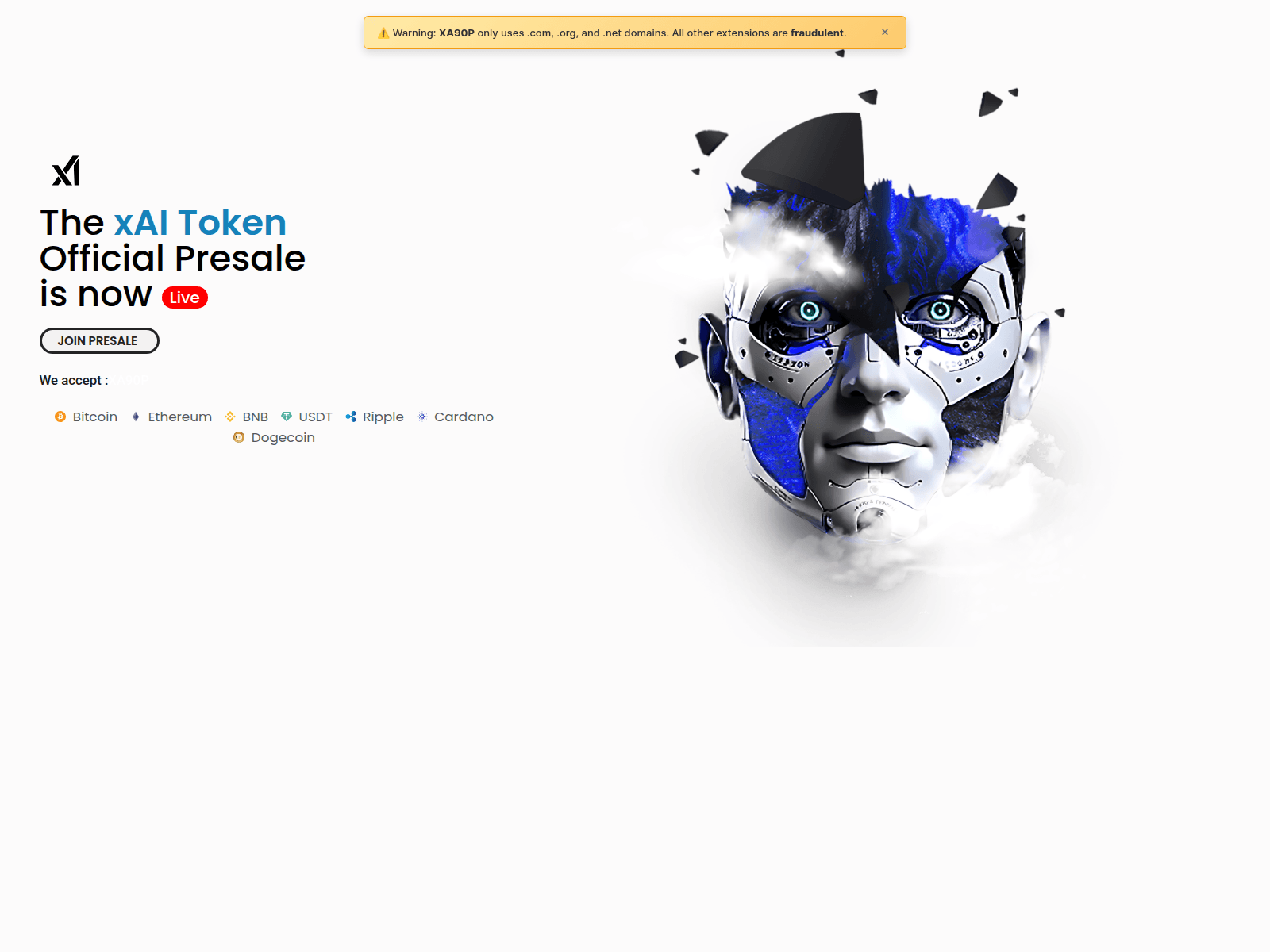 Forensic screenshot of xa90p.net