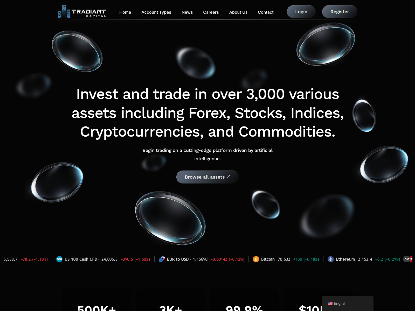 Forensic screenshot of tradiant-capital.com