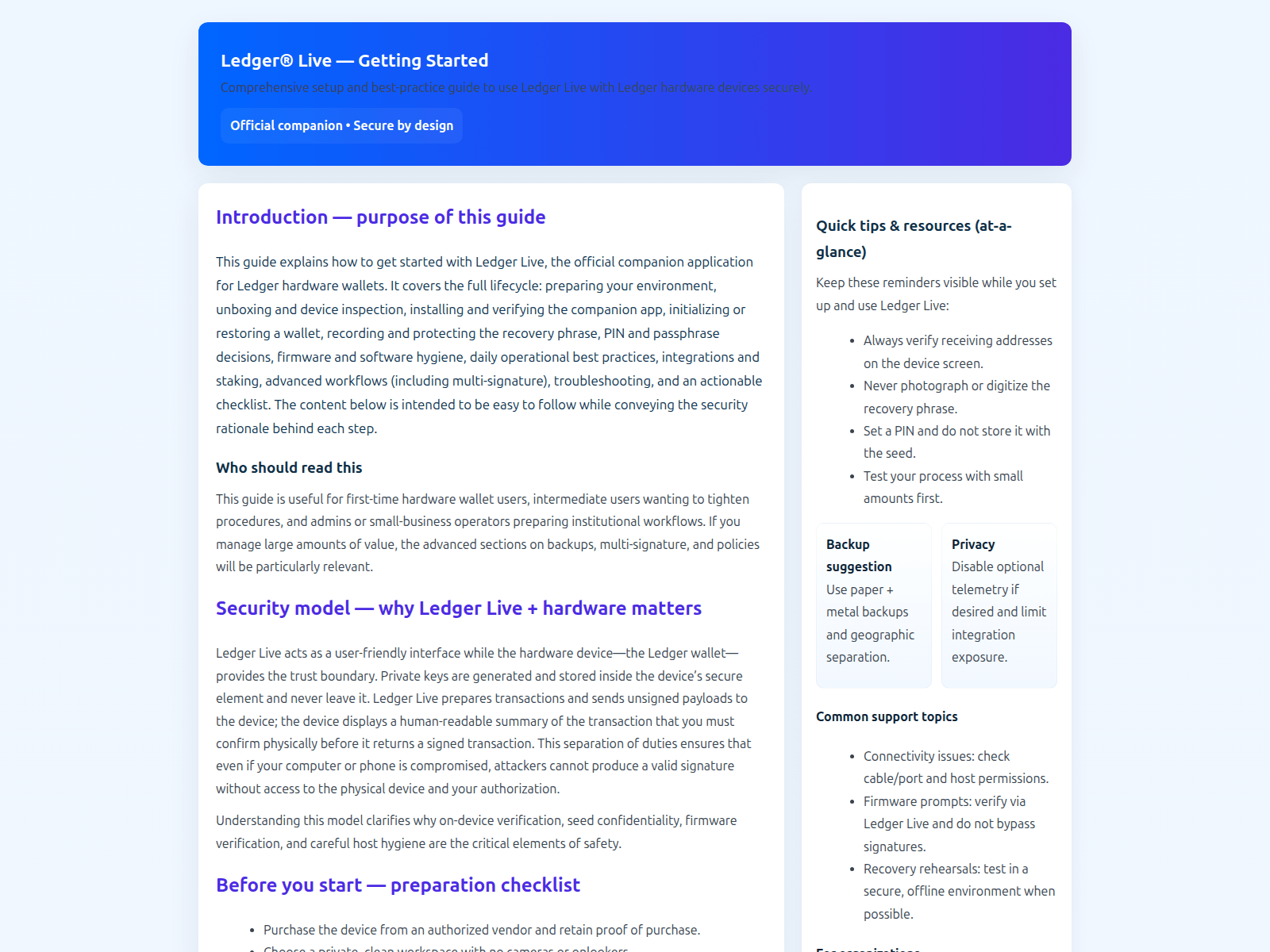 Screenshot of welcome-ledgerlive-helps.pages.dev