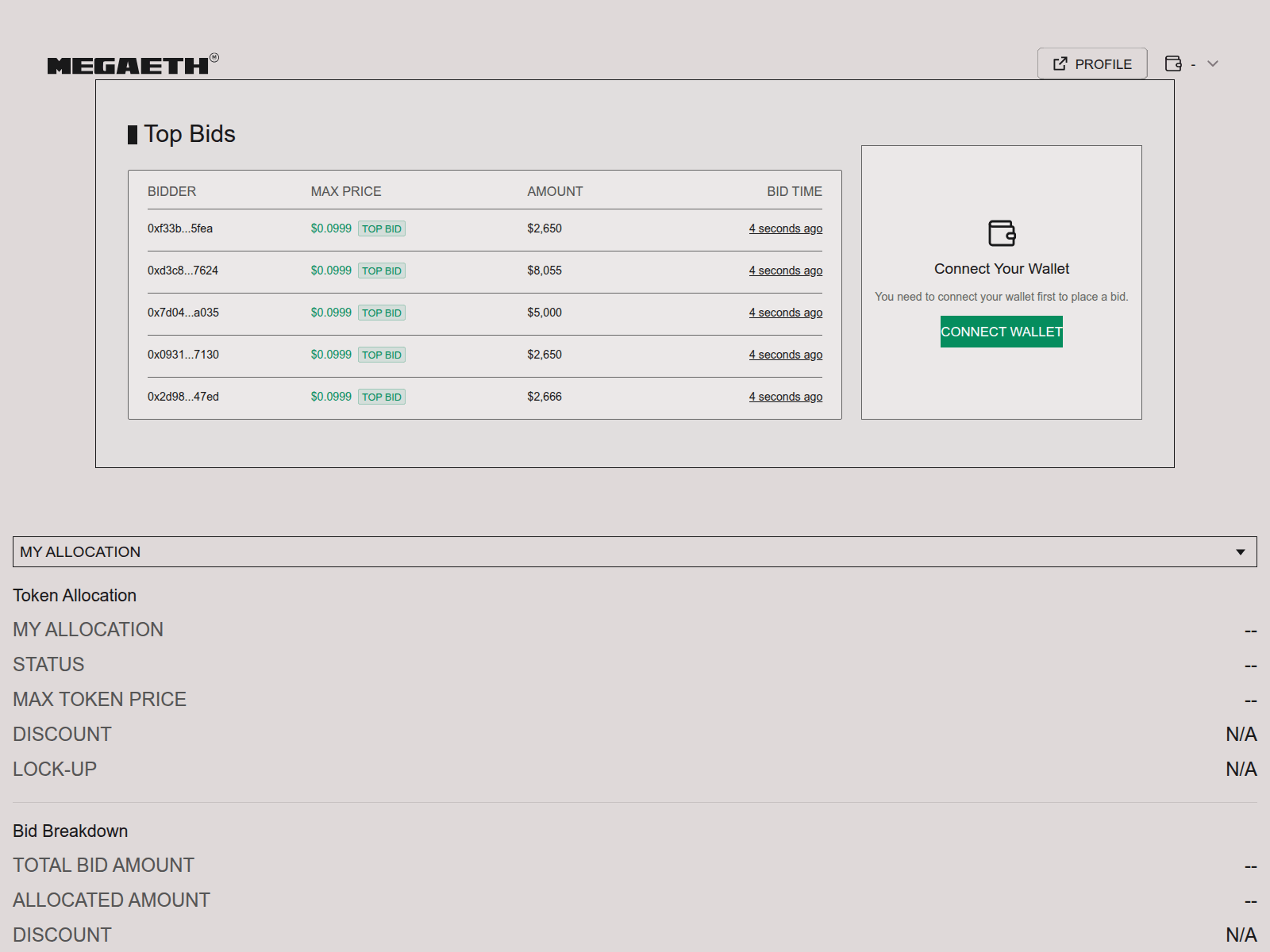 Forensic screenshot of megaeth-dapp.pages.dev