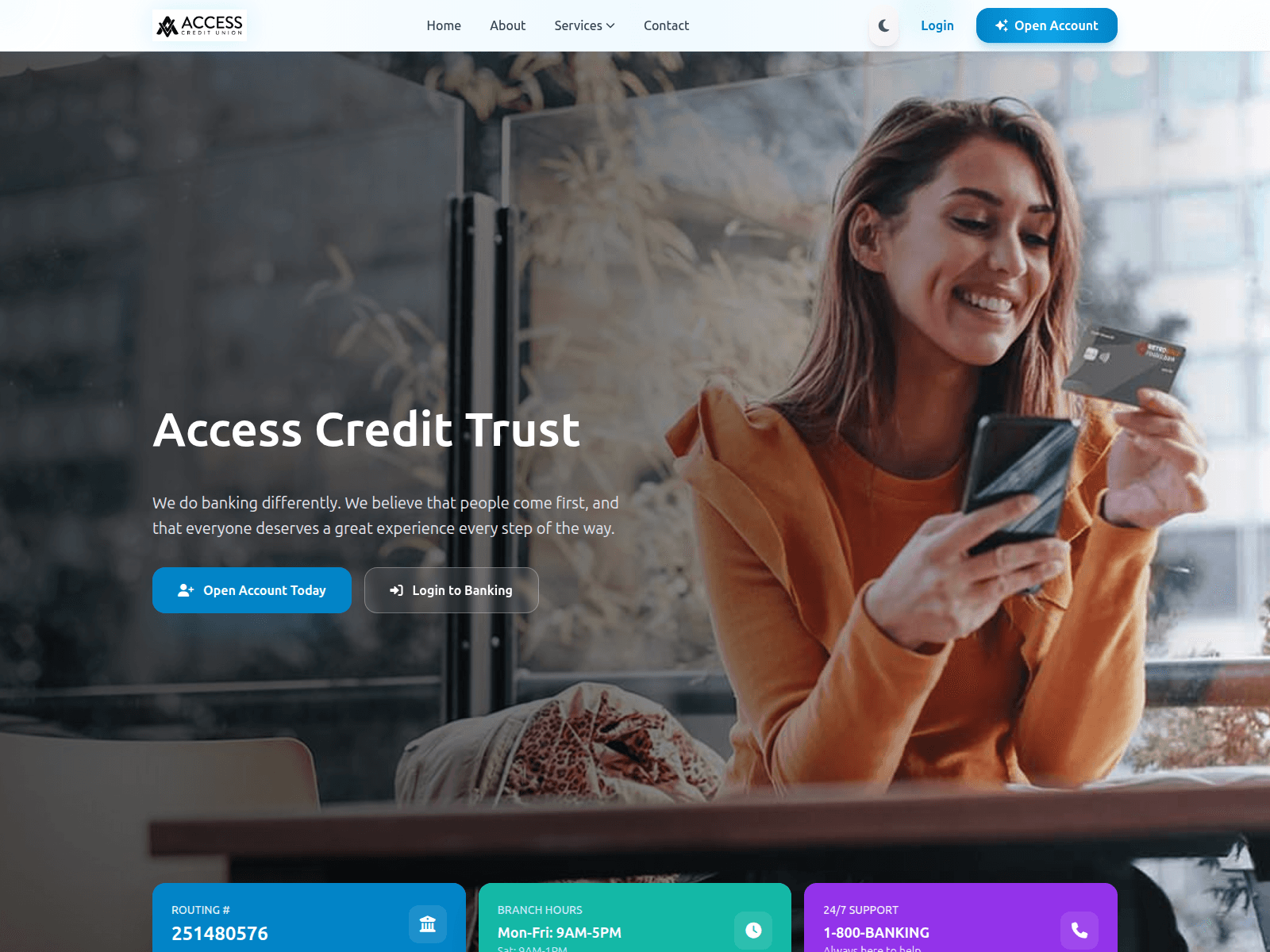 Screenshot of accescredtrust.online