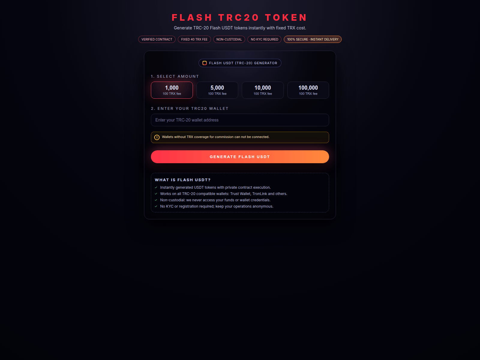 Screenshot of freeusdt.qpon