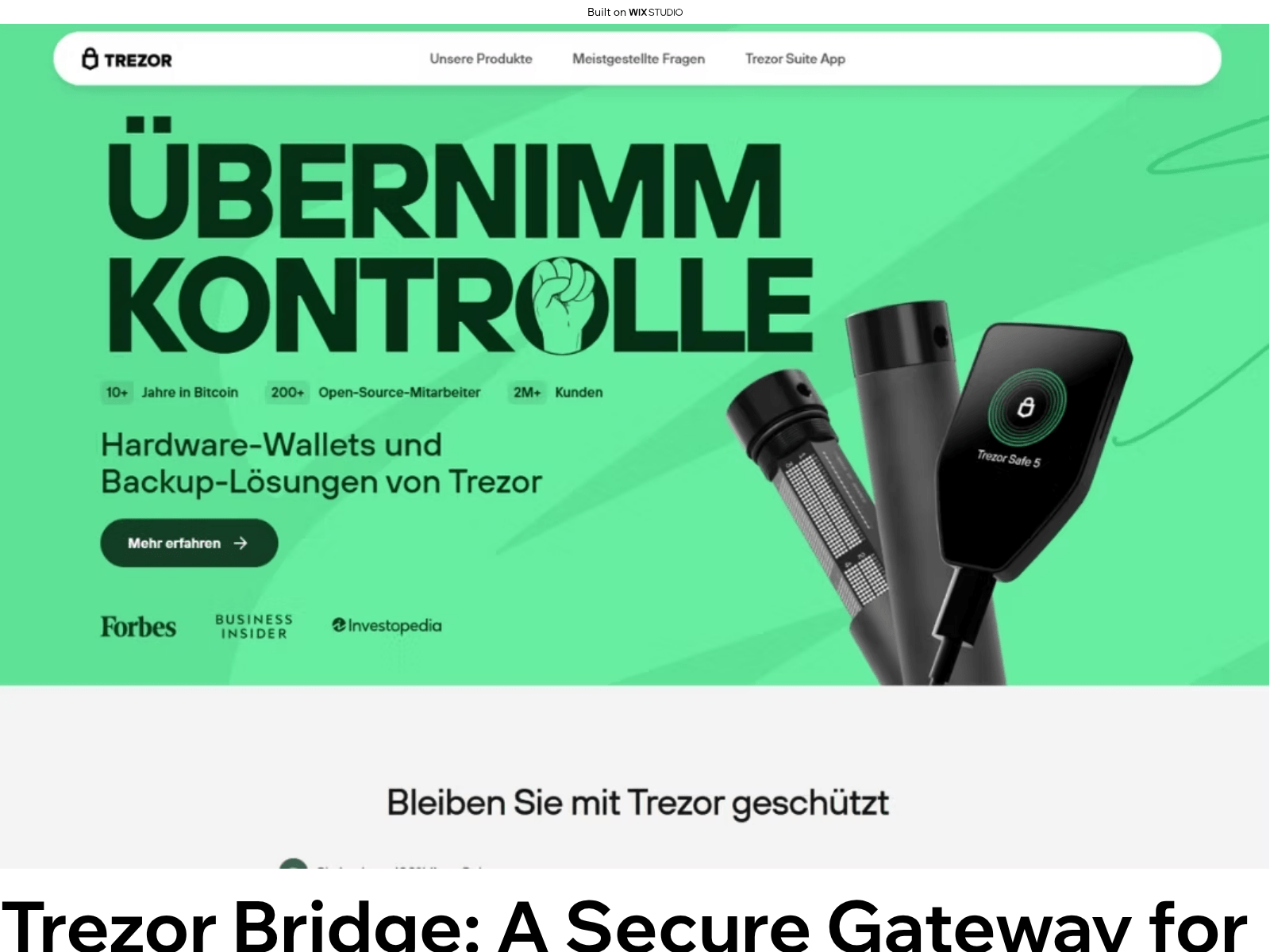 Screenshot of get-bridge.wixstudio.com