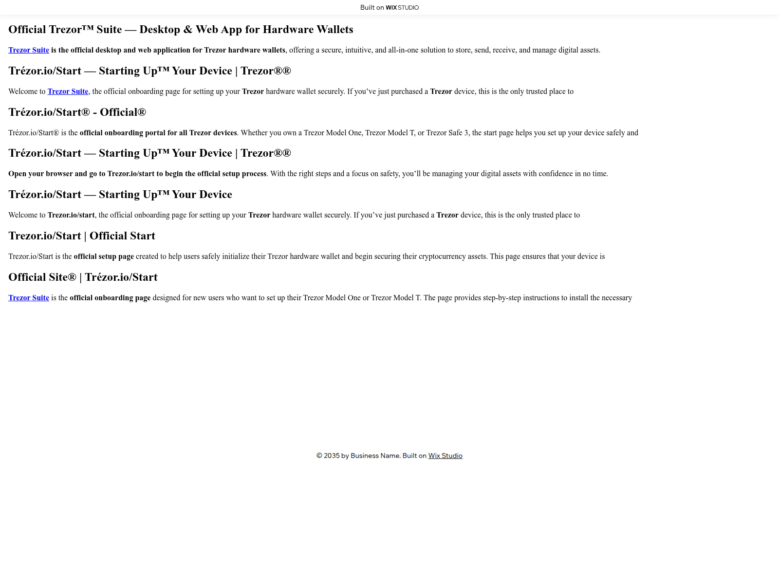 Screenshot of treziostarrt.wixstudio.com
