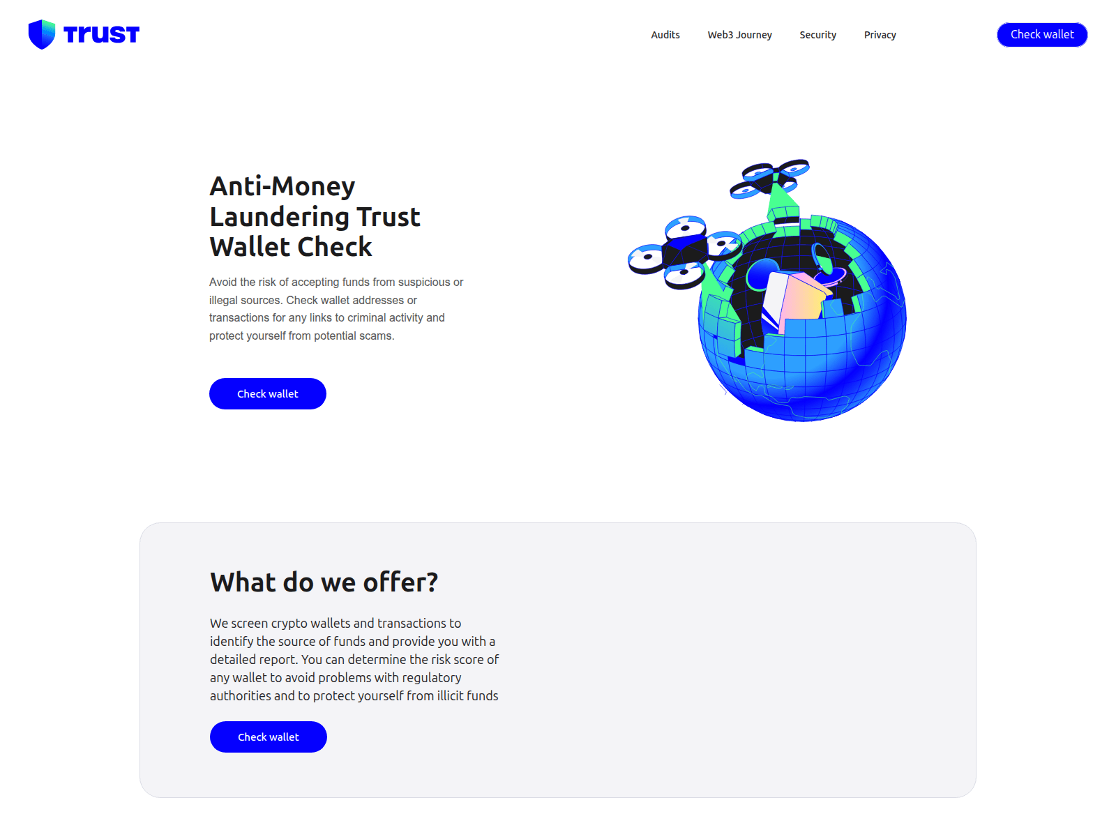 Forensic screenshot of amltrustwallet.info