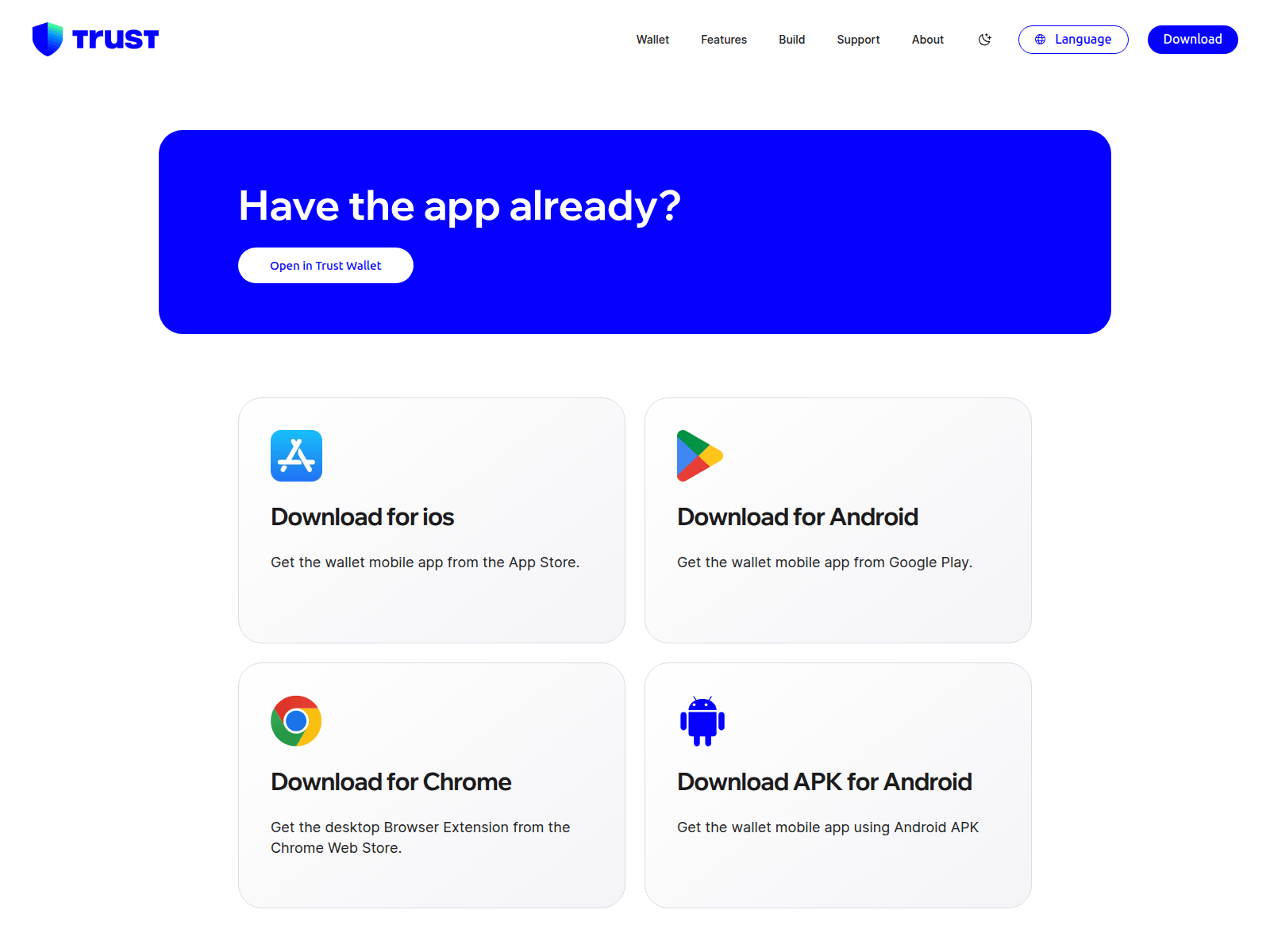 Screenshot of trustwalletcards.newstradeai.online
