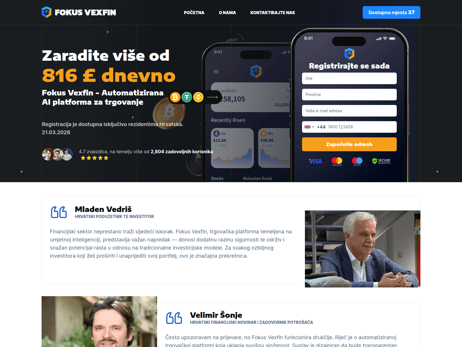 Forensic screenshot of fokus-vexfin.com