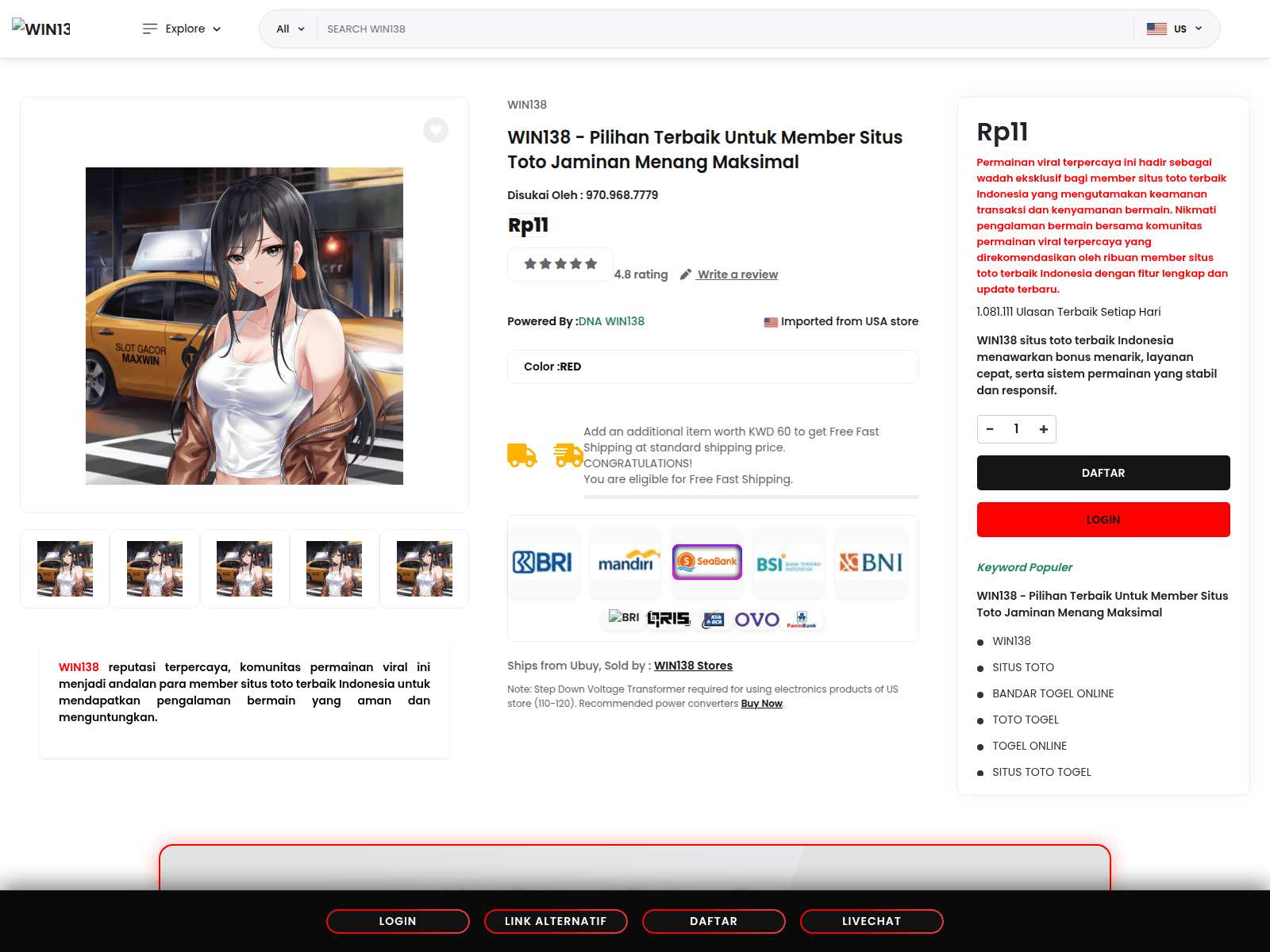 Screenshot of restabalong.kalsel.polri.go.id