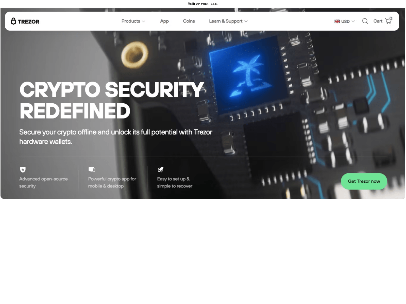 Screenshot of io-started-treizr.wixstudio.com