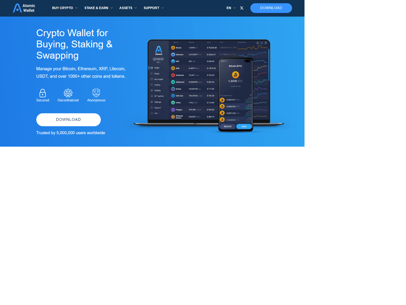 Forensic screenshot of atomic-wallitextension.webflow.io