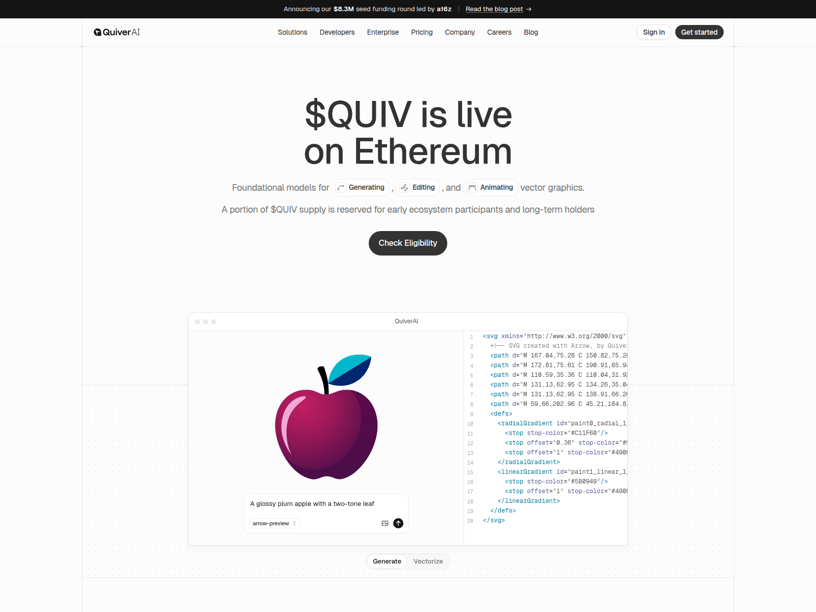 Forensic screenshot of ai-quiver.com