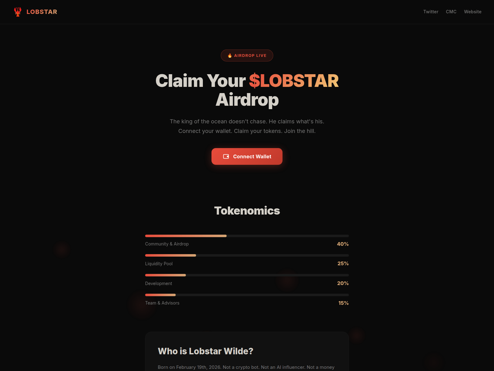 Forensic screenshot of lobstar-wilde.com
