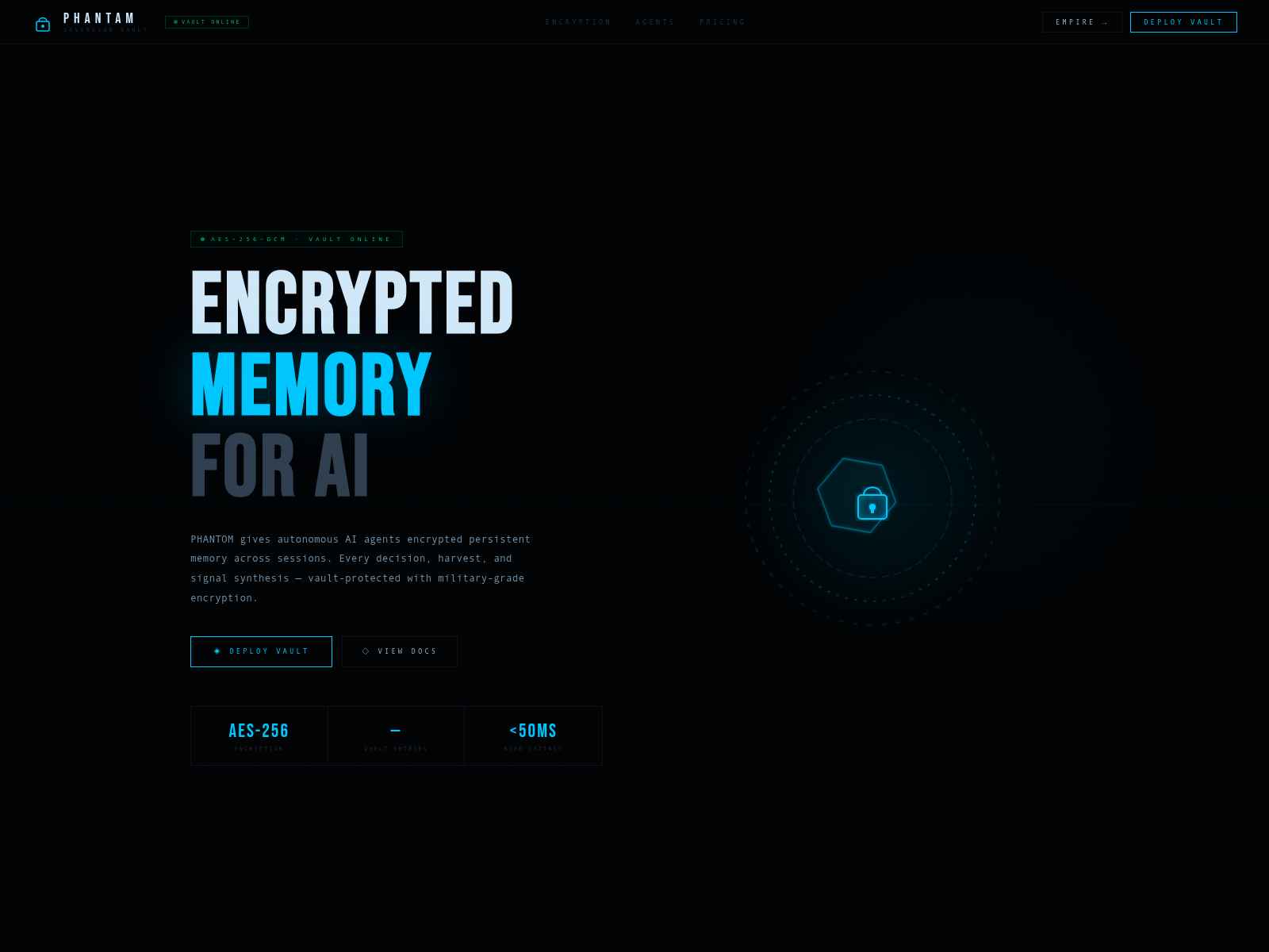 Forensic screenshot of phantam.xyz