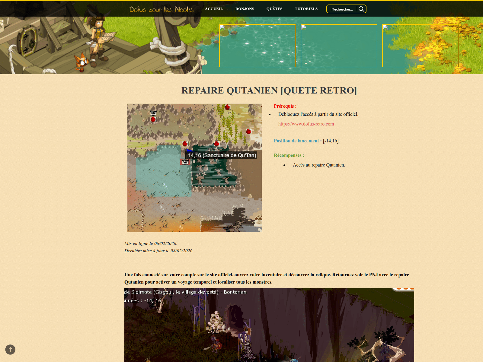 Screenshot of dofuspourlenoobs.com