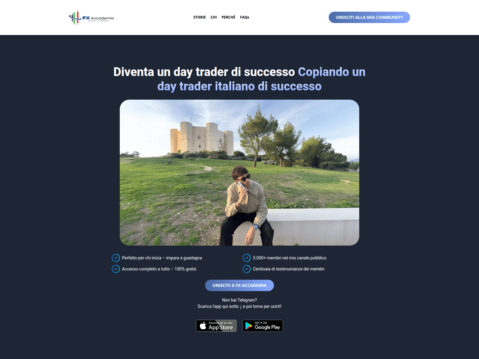 Screenshot of fxaccademia.com