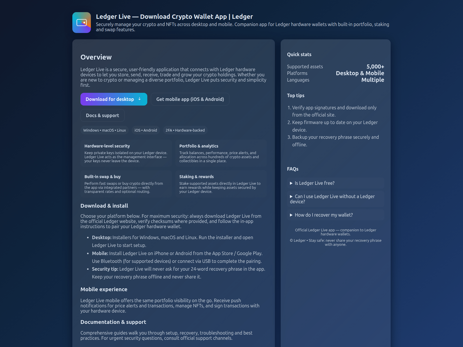 Forensic screenshot of ladger-liv-wallet-download.pages.dev
