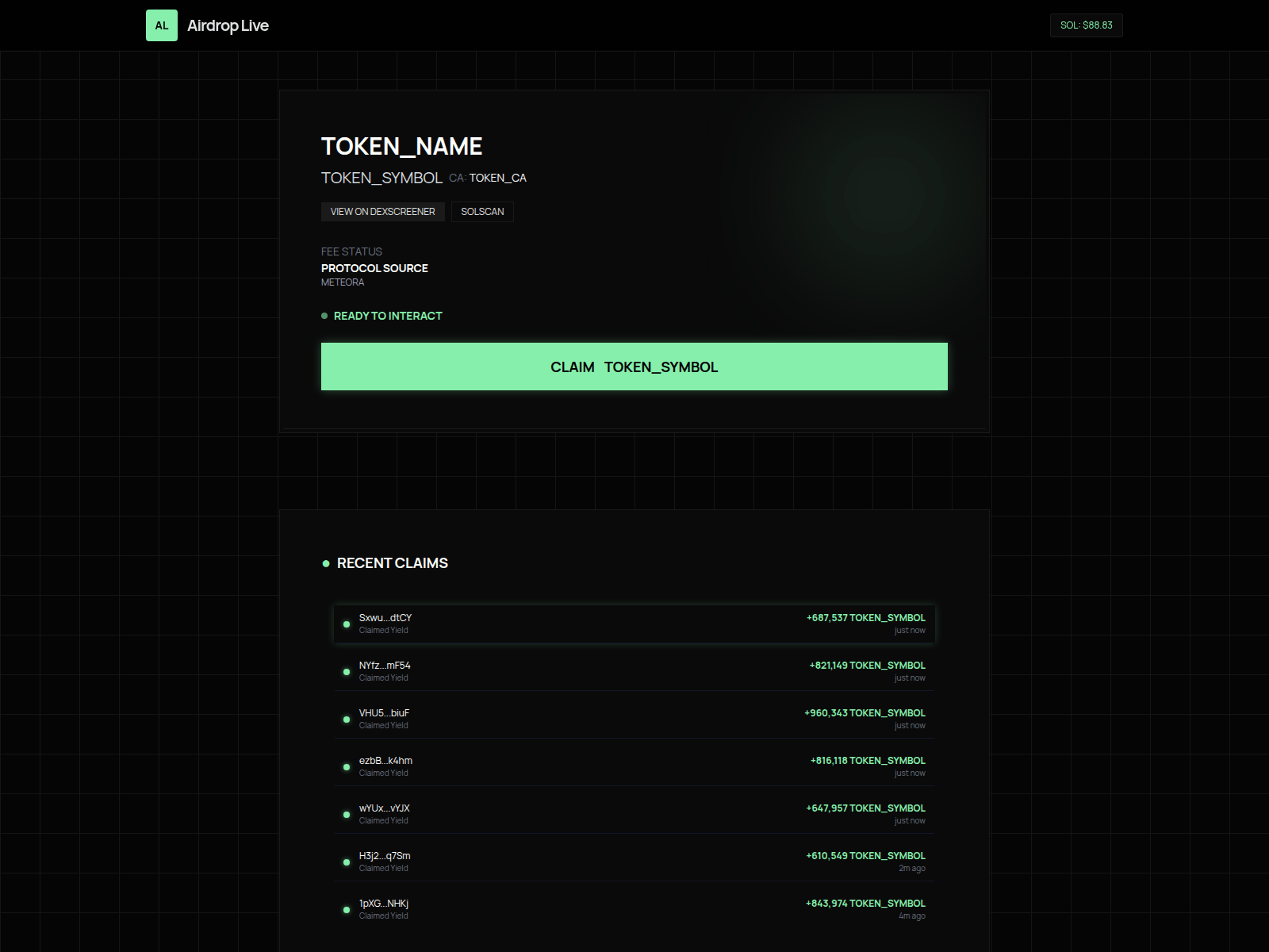 Forensic screenshot of claimreward.live
