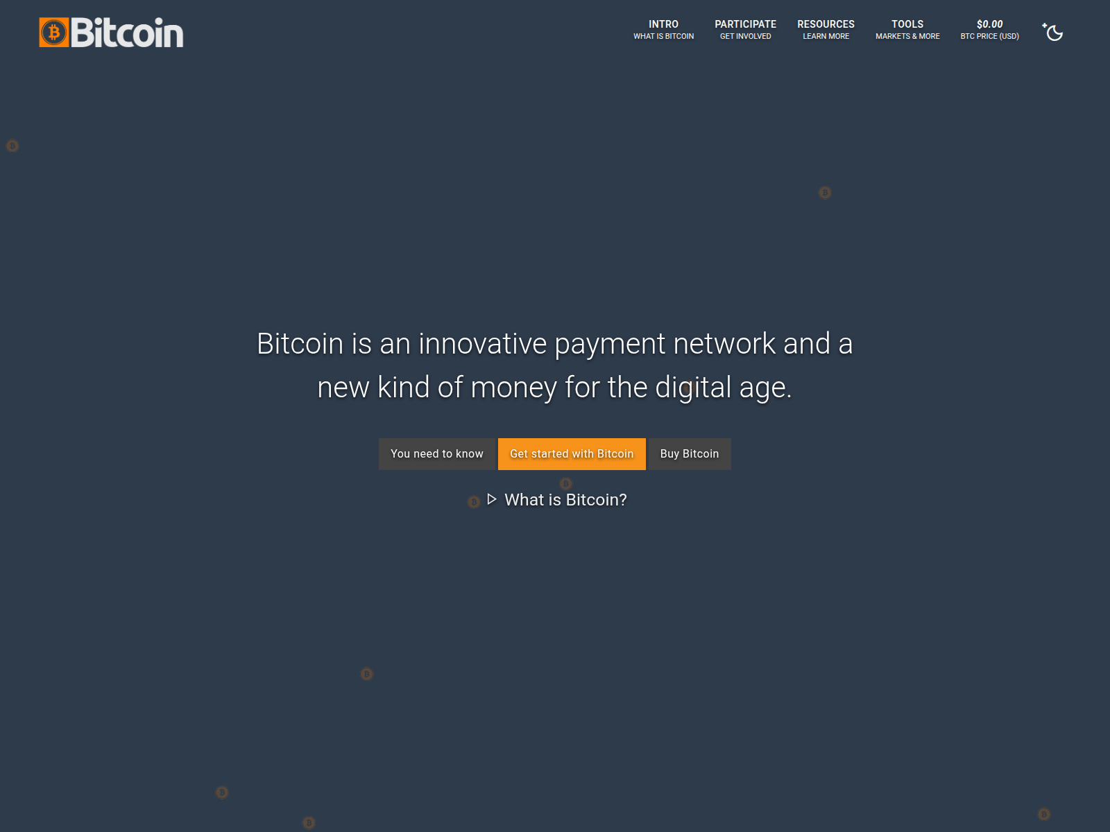 Screenshot of bitcoinxyz.pages.dev