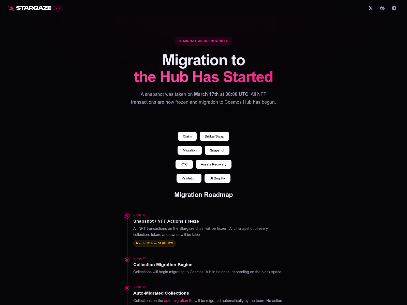 Screenshot of m-stargaze.pages.dev