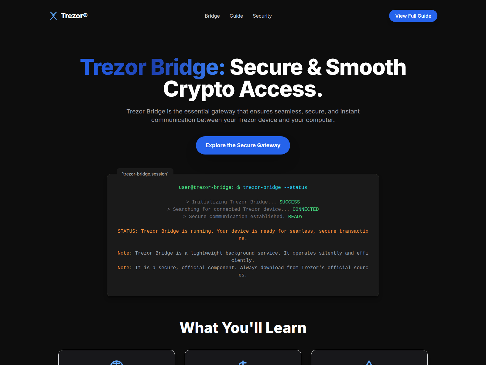 Screenshot of trrzzr-bridge.pages.dev