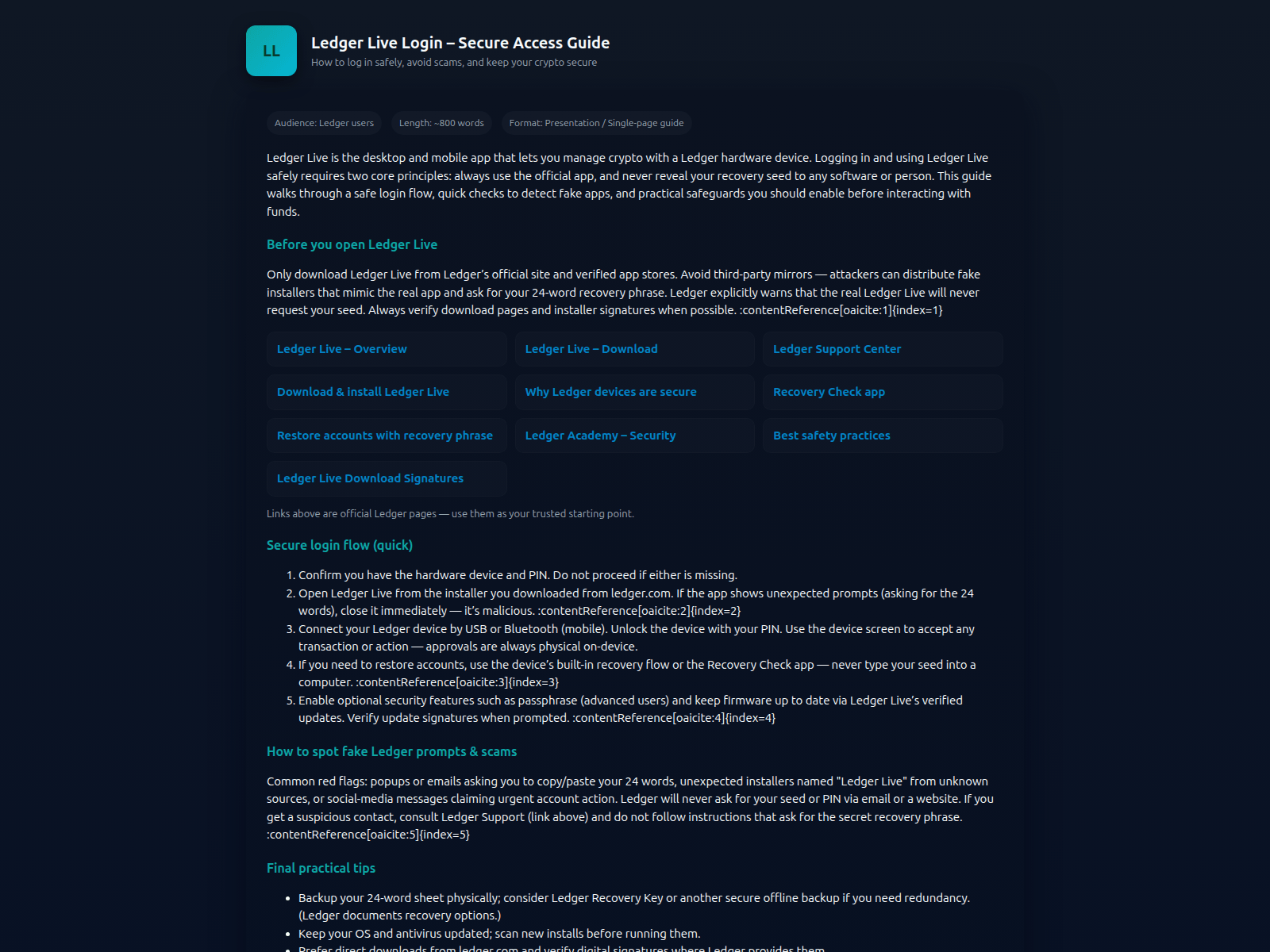 Screenshot of guide-live--ledgr-com.pages.dev