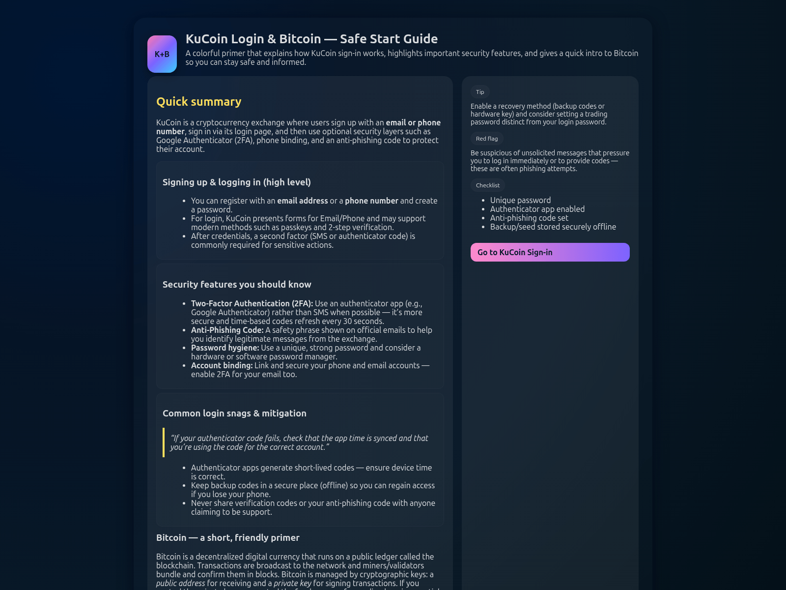 Screenshot of kucoin-log-bitcoin-us.pages.dev