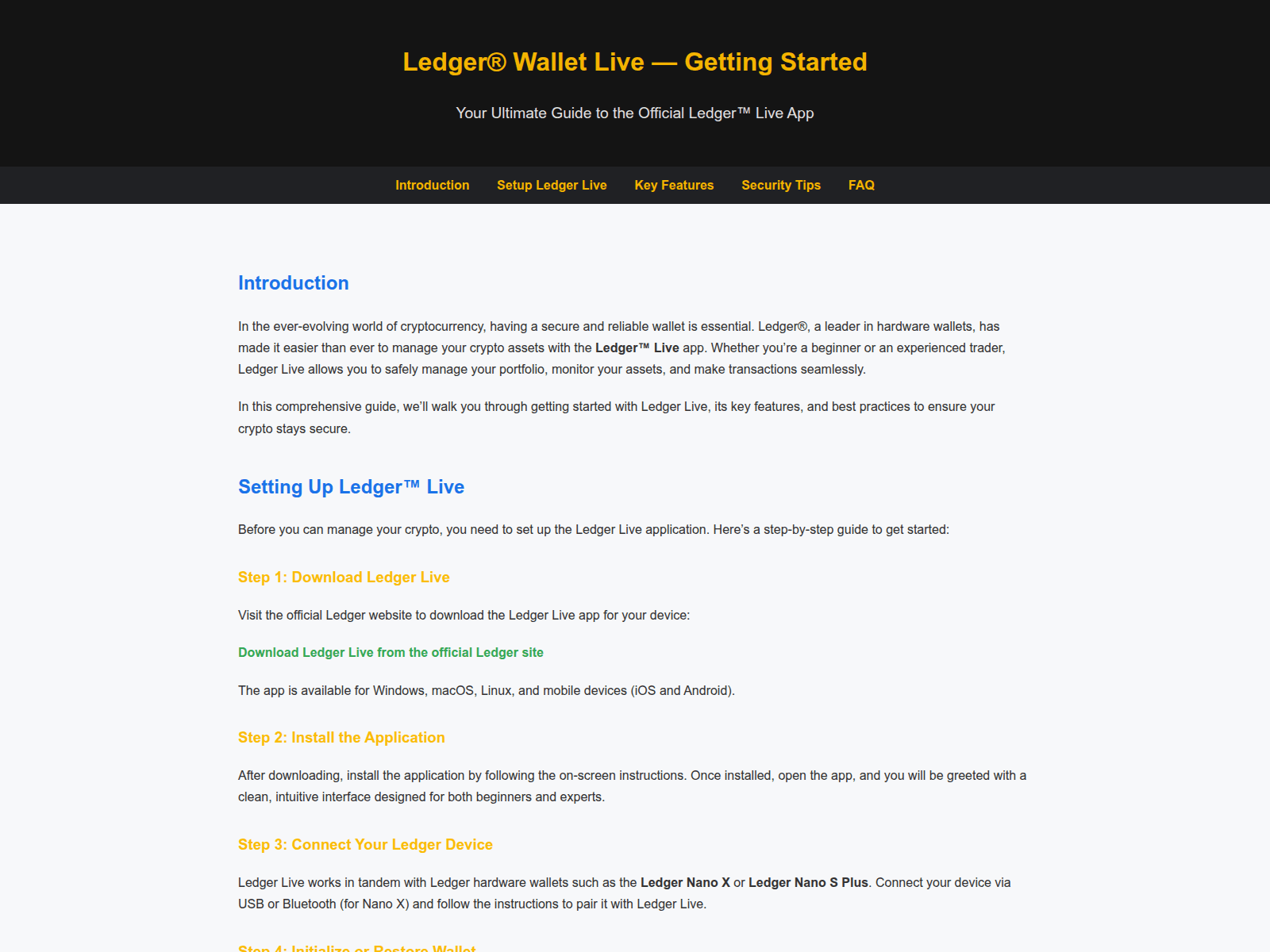 Screenshot of ledger-lonedd.pages.dev