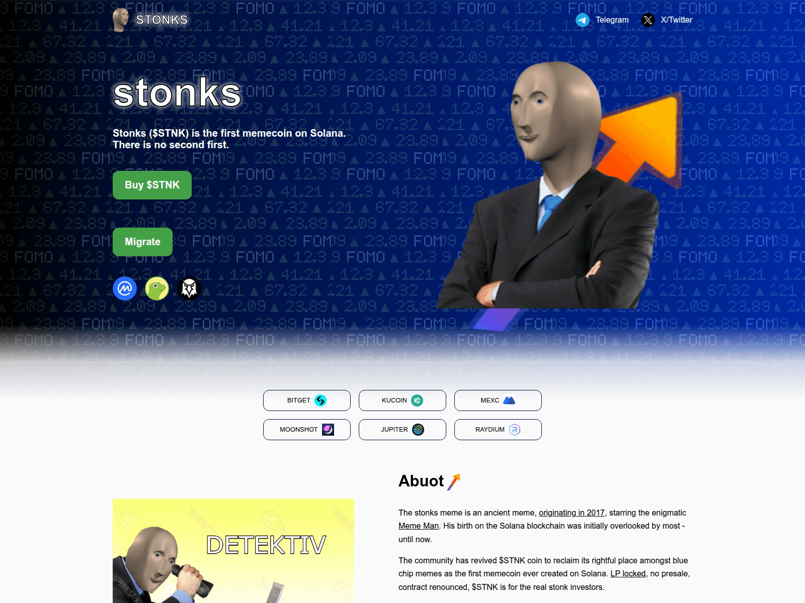 Screenshot of stonkscoinmigrate.xyz