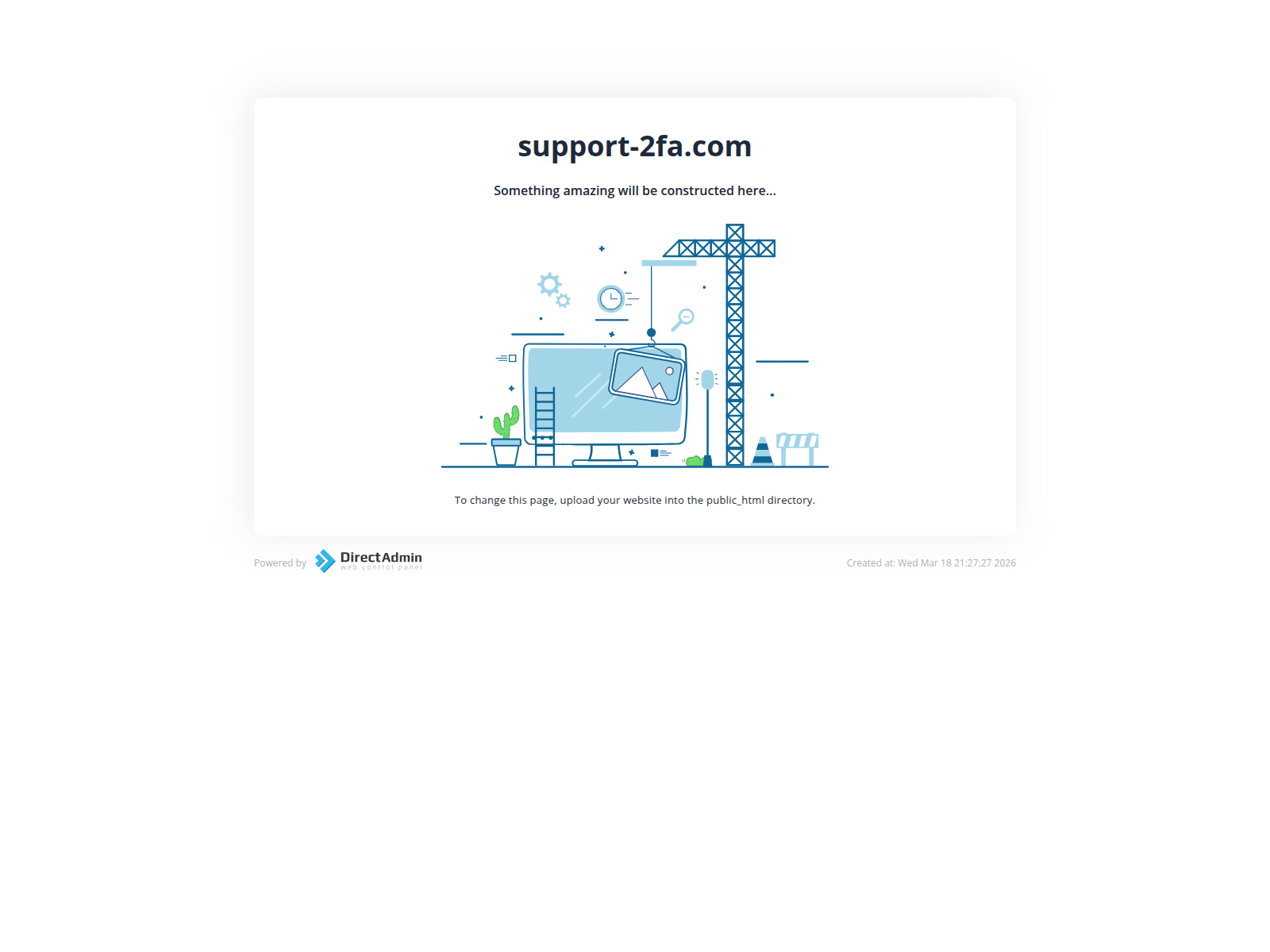 Forensic screenshot of support-2fa.com