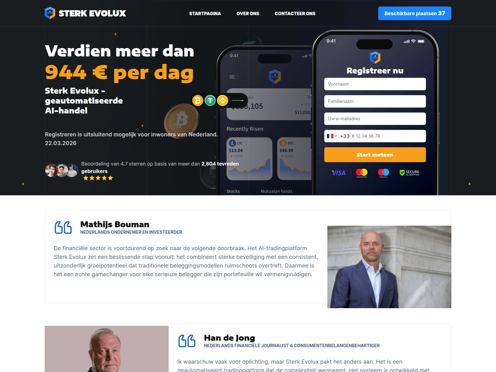 Forensic screenshot of sterk-evolux.com