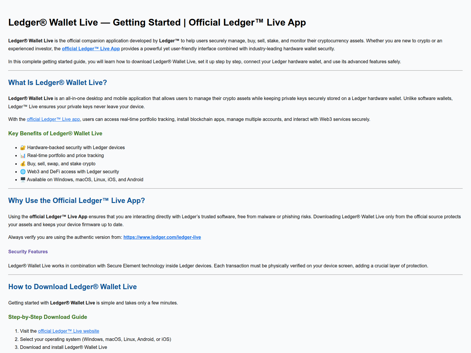 Forensic screenshot of wlt-ledger-starts.pages.dev