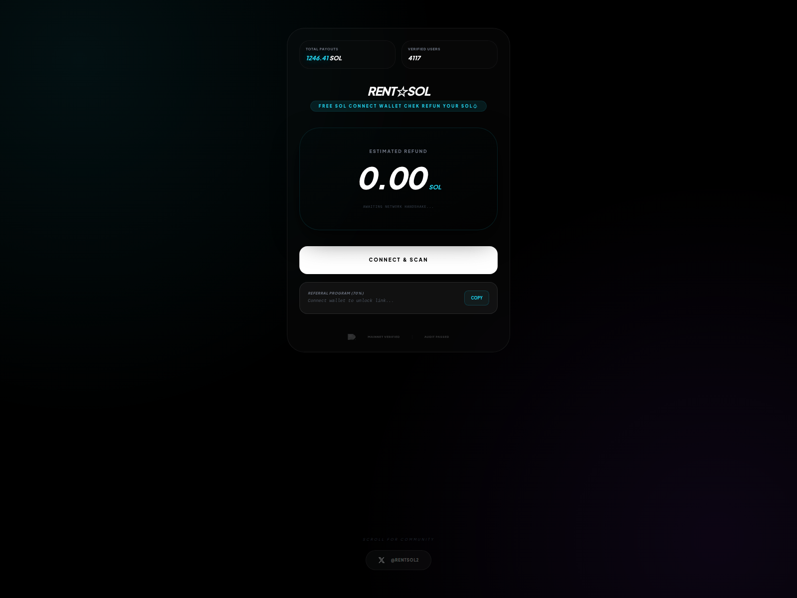 Screenshot of rentsol.live