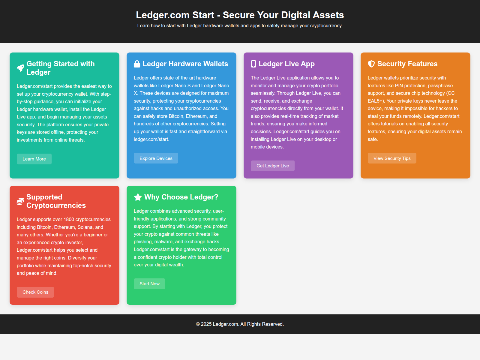 Screenshot of ledgerom-start.pages.dev