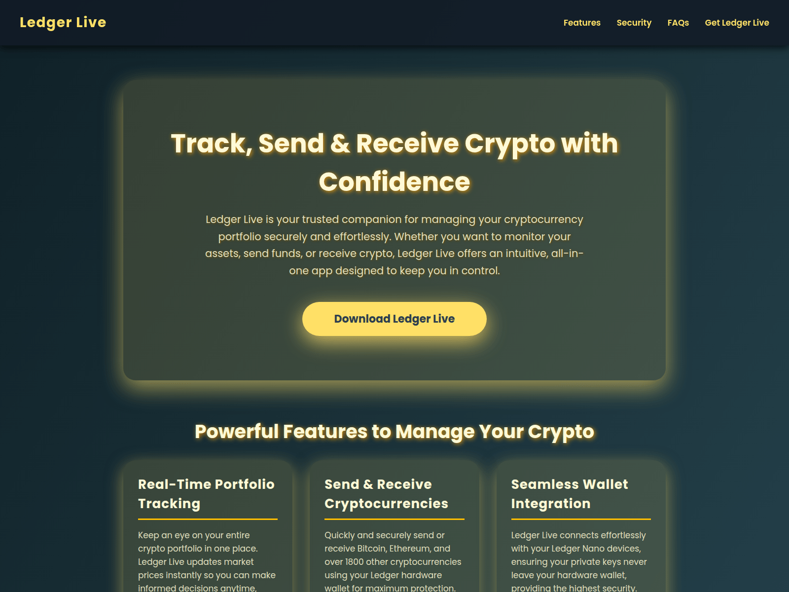 Screenshot of crypto-ledger-live.pages.dev