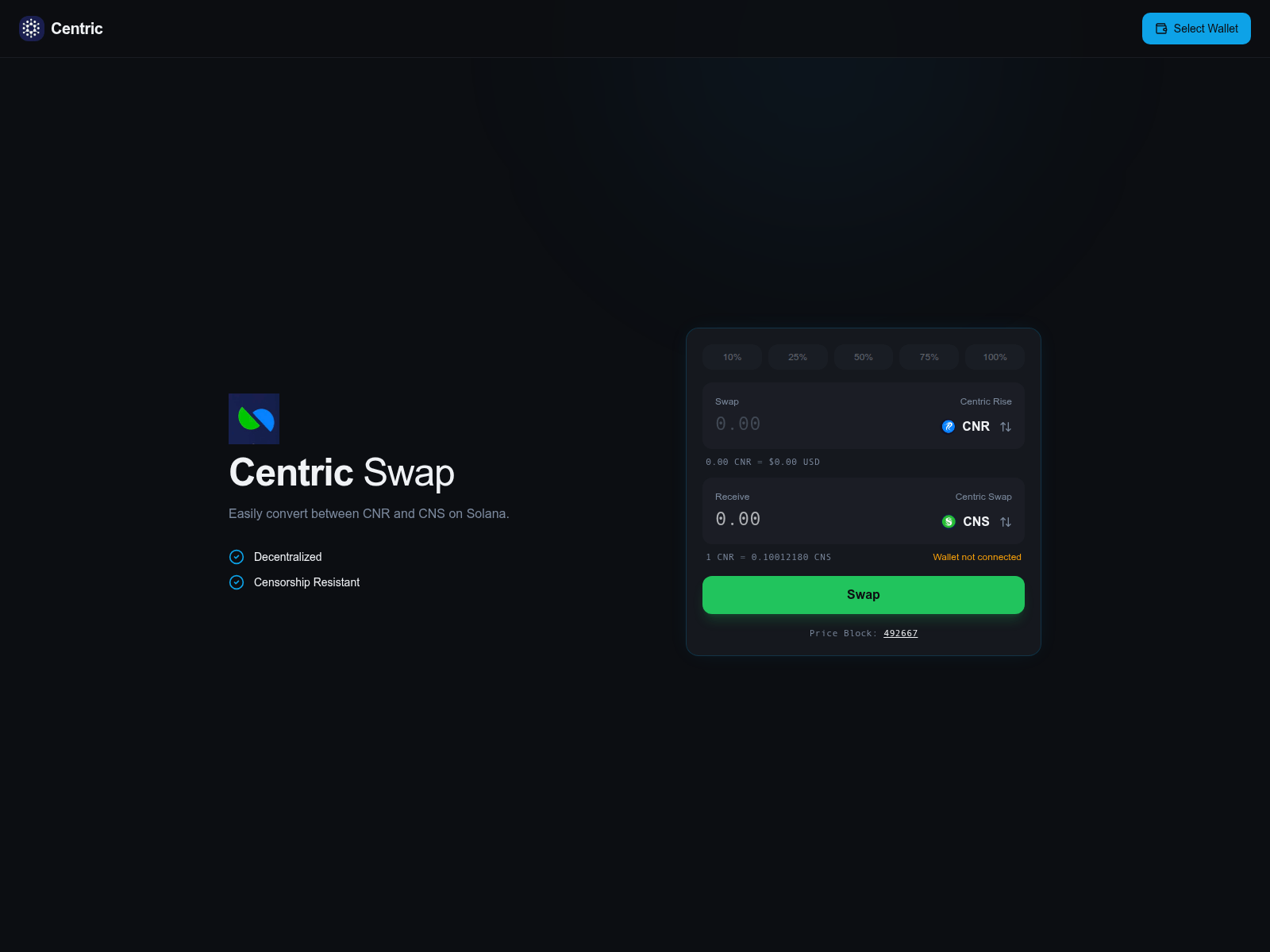 Screenshot of swap-centric.com