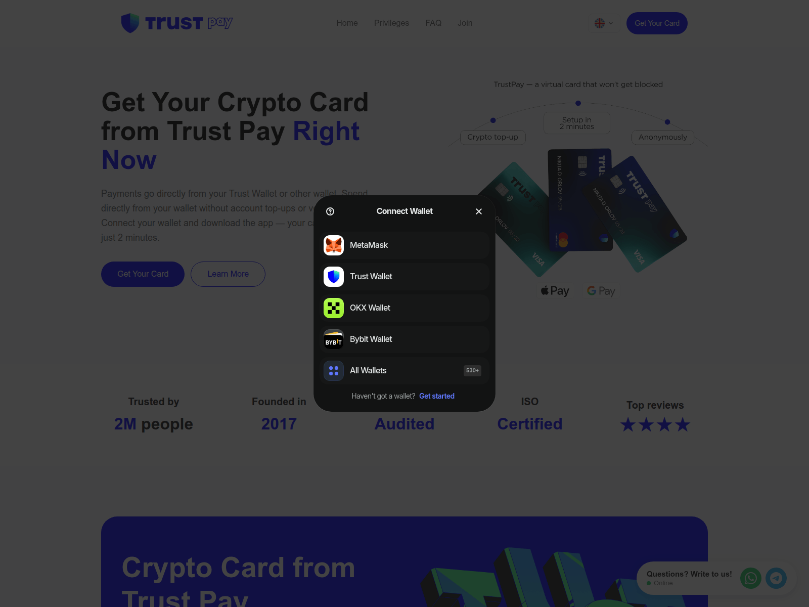 Forensic screenshot of trustkard.vip