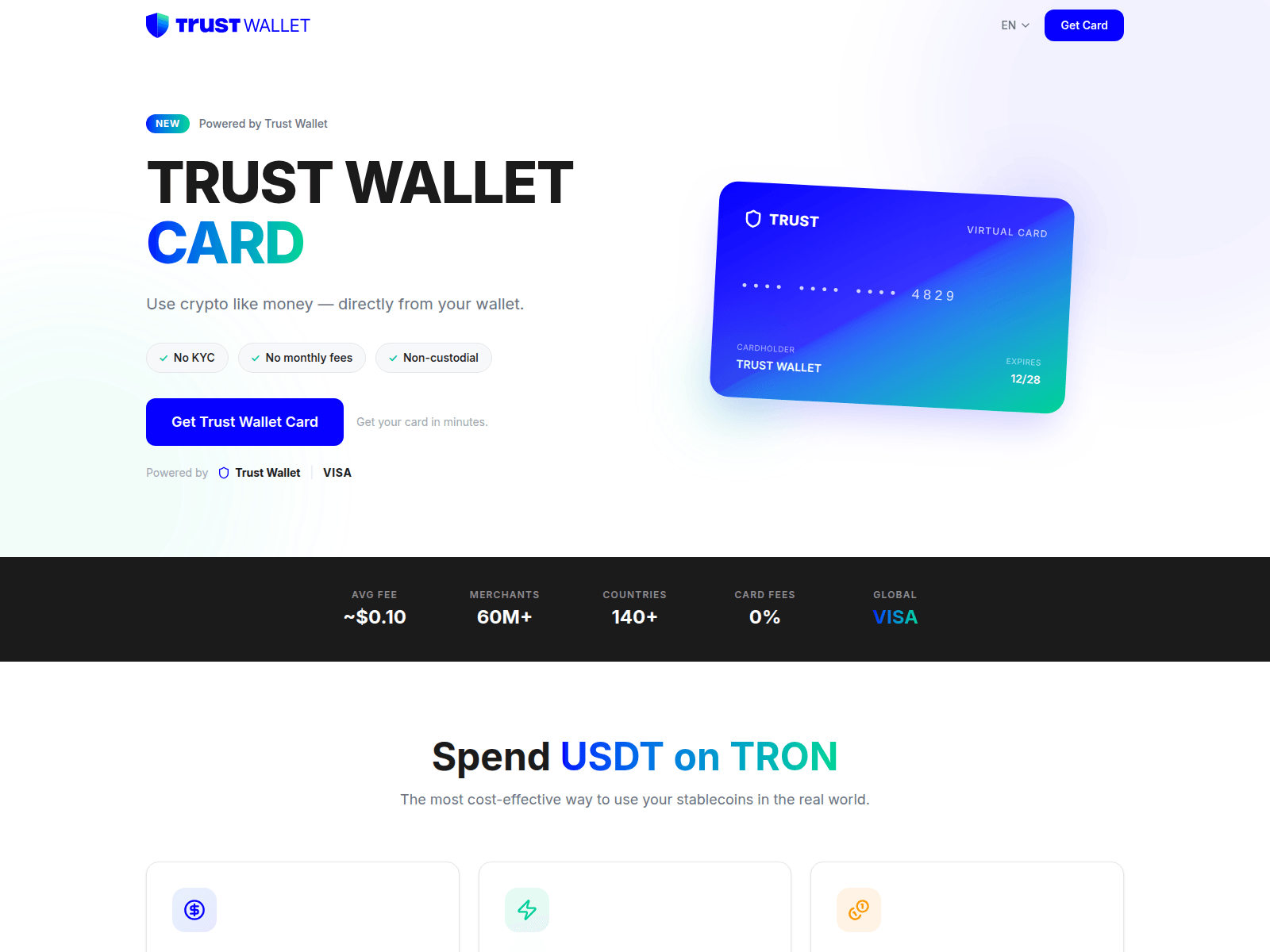 Forensic screenshot of trustcard-wallet.online