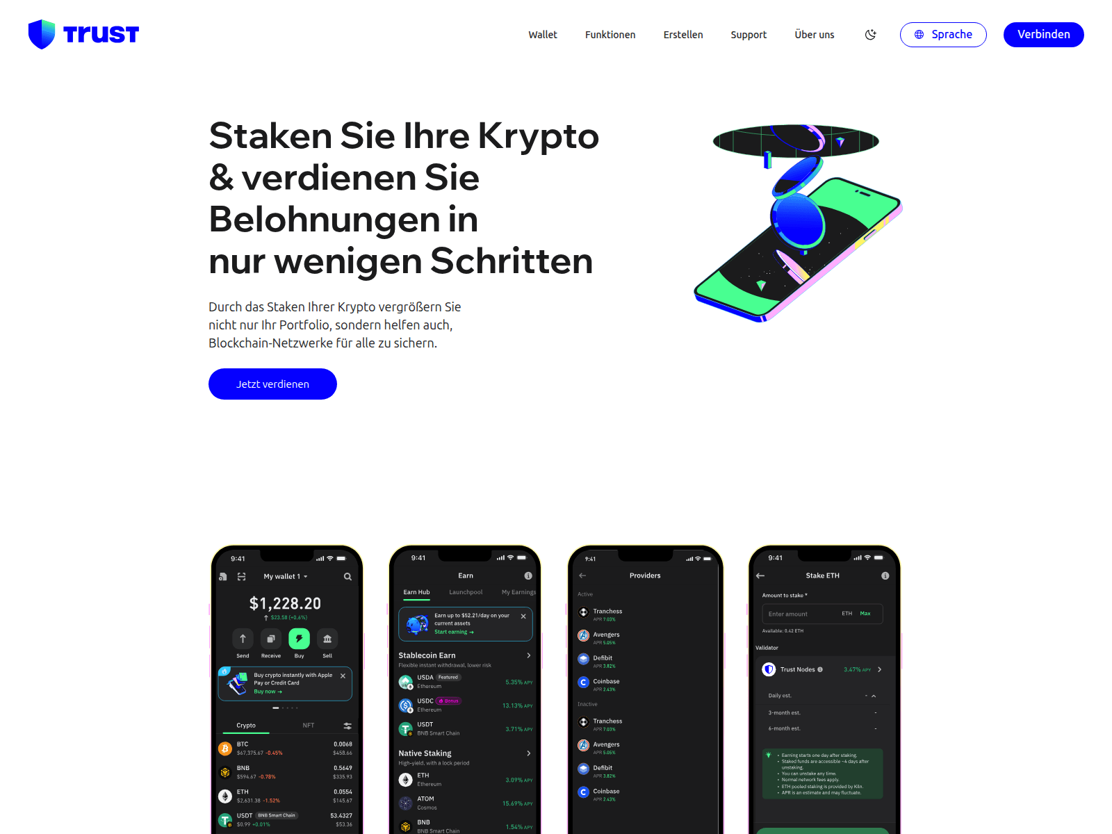 Forensic screenshot of trusted-staking.com