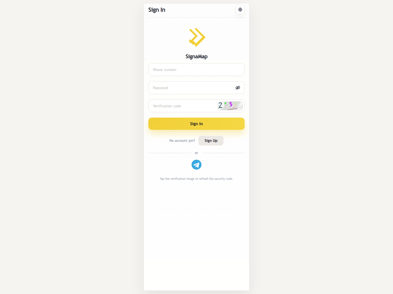 Screenshot of signamap.com