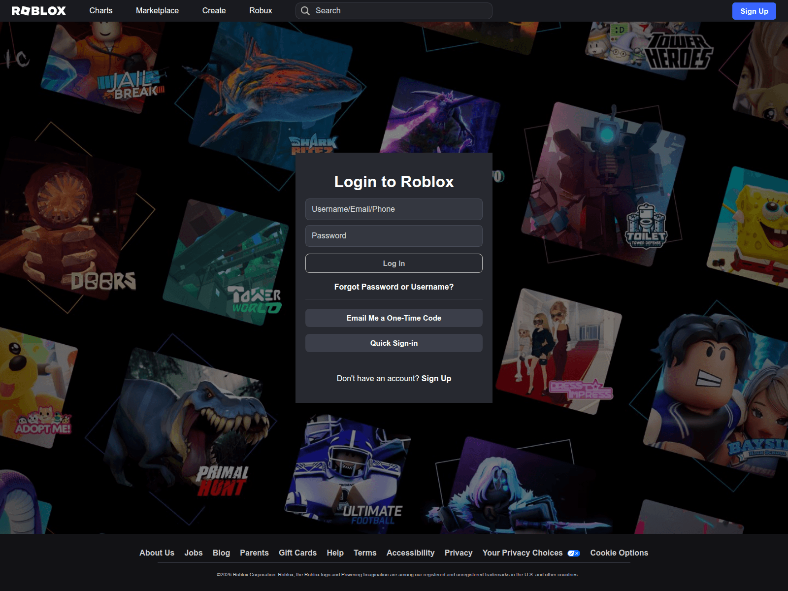 Screenshot of www.roblox-secure.com