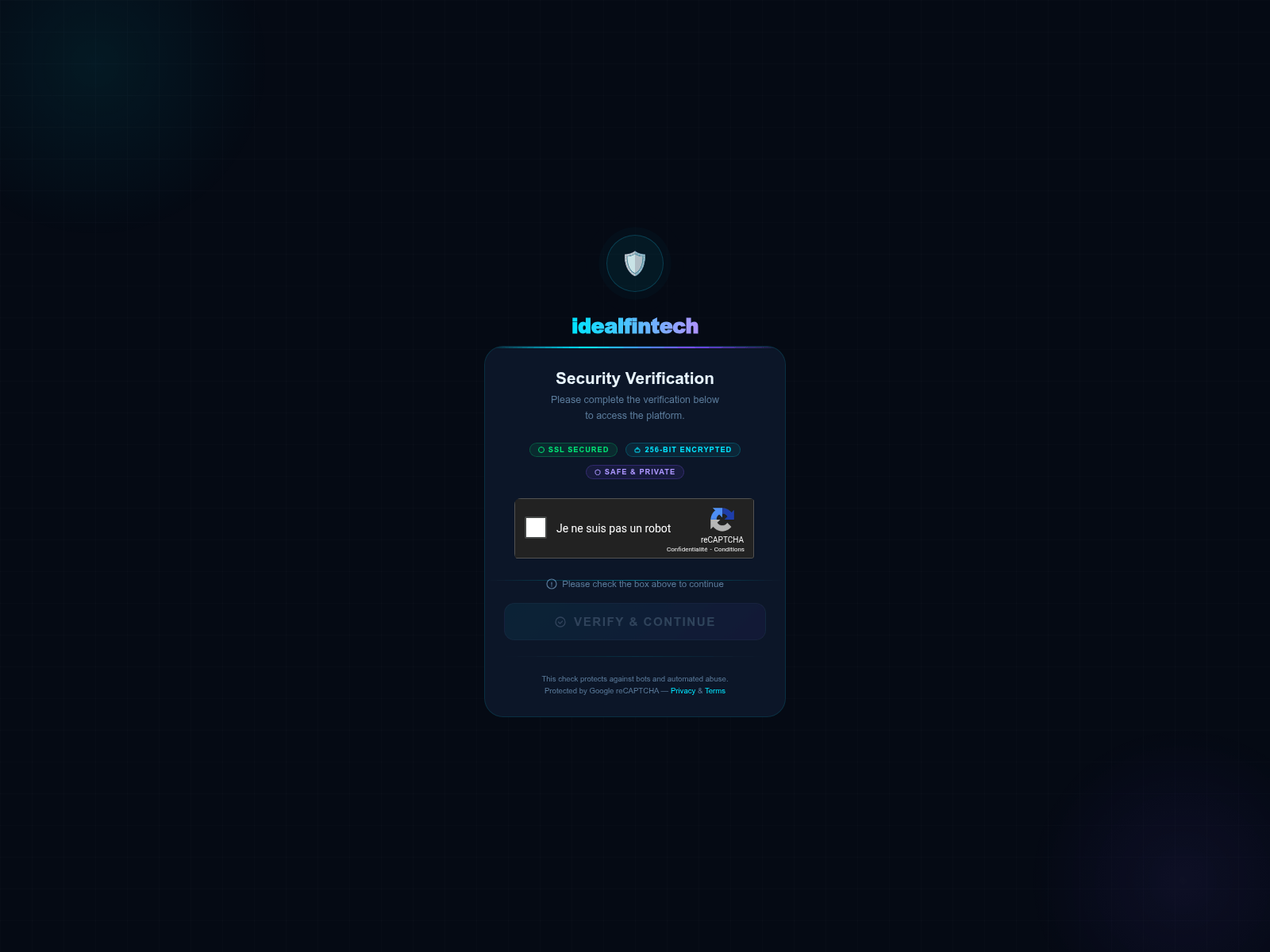 Screenshot of idealfintech.org