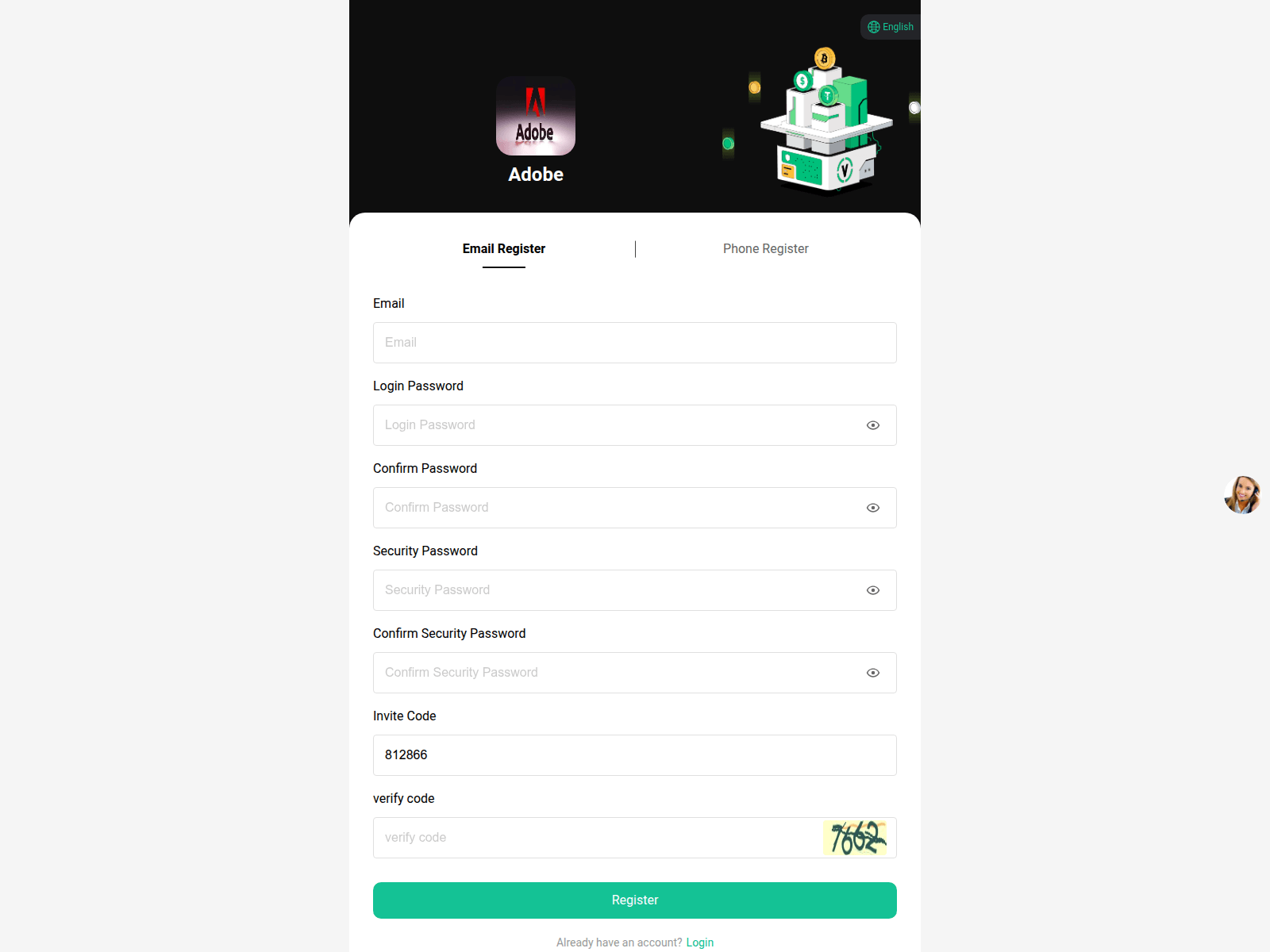 Screenshot of www.adobe-ai.vip