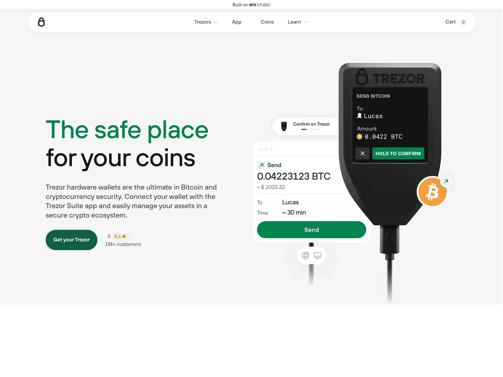 Screenshot of trezensuite.wixstudio.com
